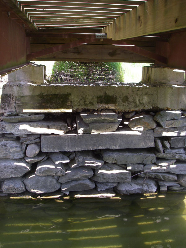 historic bridge abutment