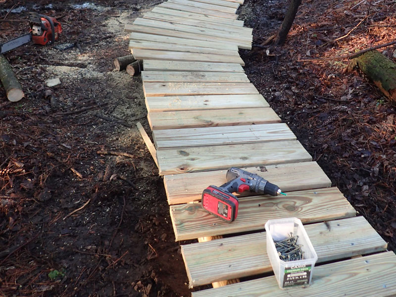 building boardwalk