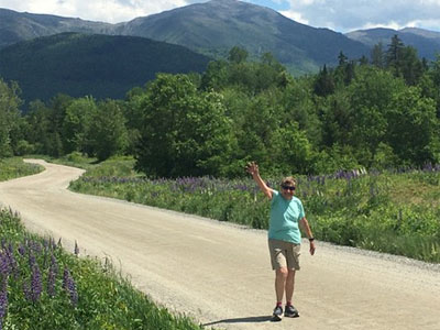 Martha Gray walks across VT and NH