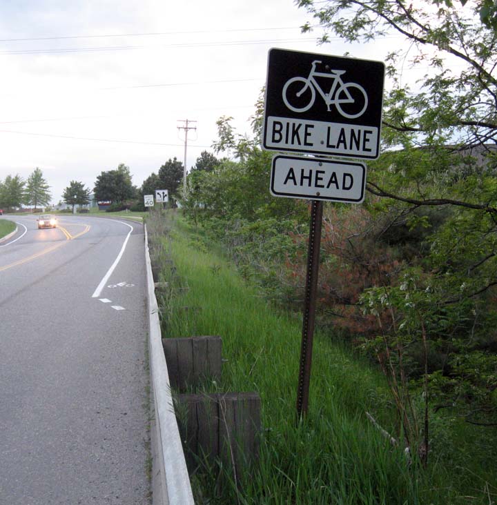 painted bike lane