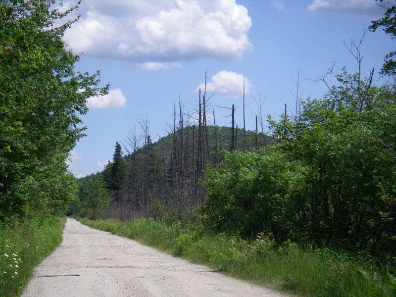 town road on railbed