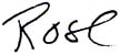 Rose's signature