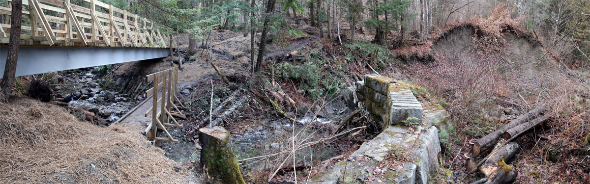 new trail bridge